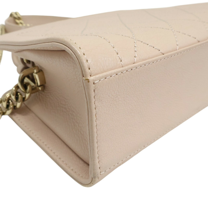 粉色 牛皮 Label Click Mini 兩用包 金釦 (無卡)【CHANEL 香奈兒】 A93731-7