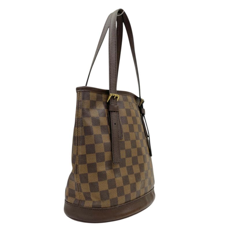 棕色 棋盤格帆布 Marais 水桶包 手提包 無小袋【LOUIS VUITTON LV 路易威登】 N42240-1