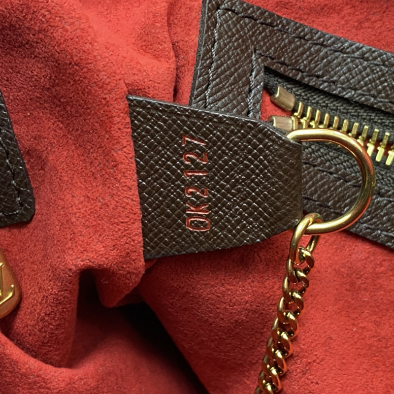 棕色 棋盤格帆布 Marais 水桶包 手提包 無小袋【LOUIS VUITTON LV 路易威登】 N42240-4