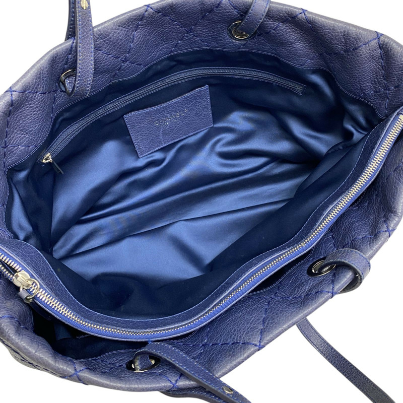 藍色 牛皮 On The Road 肩背包 銀釦【CHANEL 香奈兒】 A48019-2