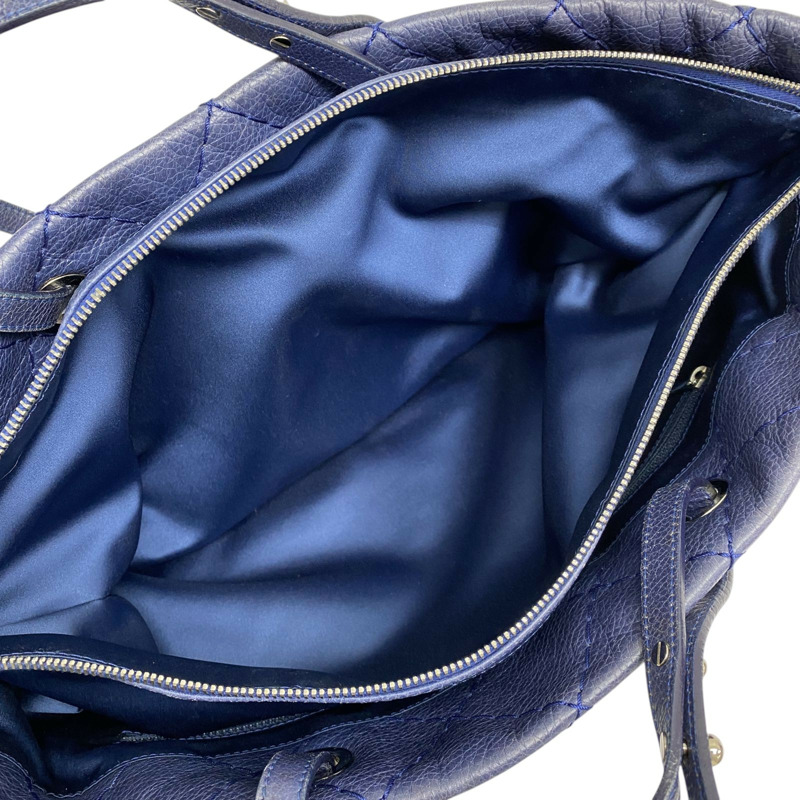 藍色 牛皮 On The Road 肩背包 銀釦【CHANEL 香奈兒】 A48019-3