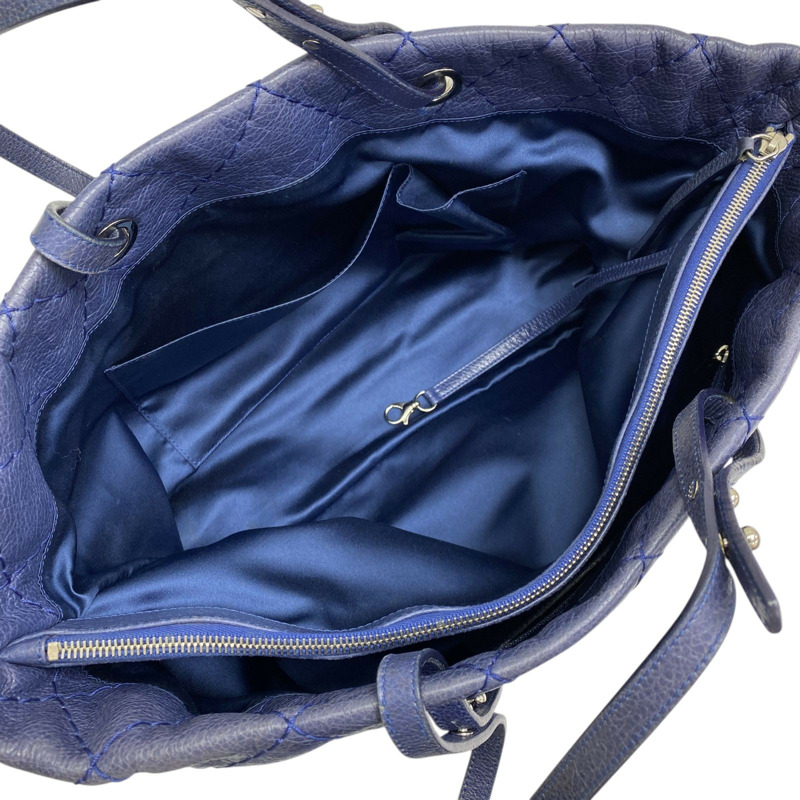 藍色 牛皮 On The Road 肩背包 銀釦【CHANEL 香奈兒】 A48019-4