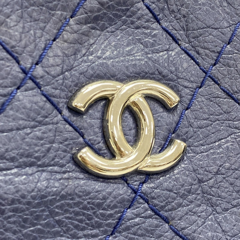 藍色 牛皮 On The Road 肩背包 銀釦【CHANEL 香奈兒】 A48019-8