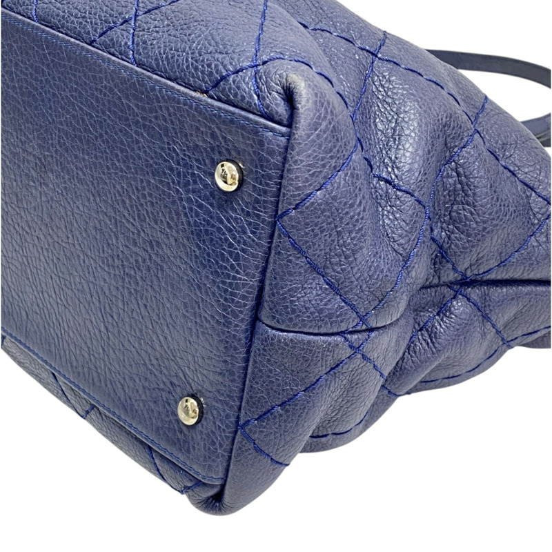 藍色 牛皮 On The Road 肩背包 銀釦【CHANEL 香奈兒】 A48019-12