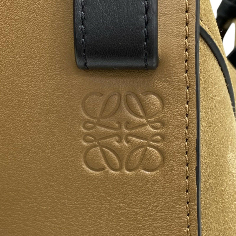 棕色 牛皮 絨面革 Hammock Tote Bag 肩背包【LOEWE 羅威】 A538H02X01-4