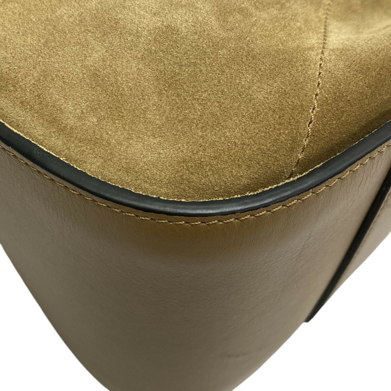 棕色 牛皮 絨面革 Hammock Tote Bag 肩背包【LOEWE 羅威】 A538H02X01-9