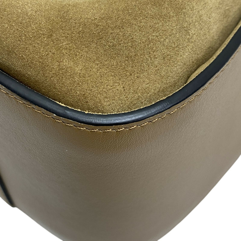 棕色 牛皮 絨面革 Hammock Tote Bag 肩背包【LOEWE 羅威】 A538H02X01-10