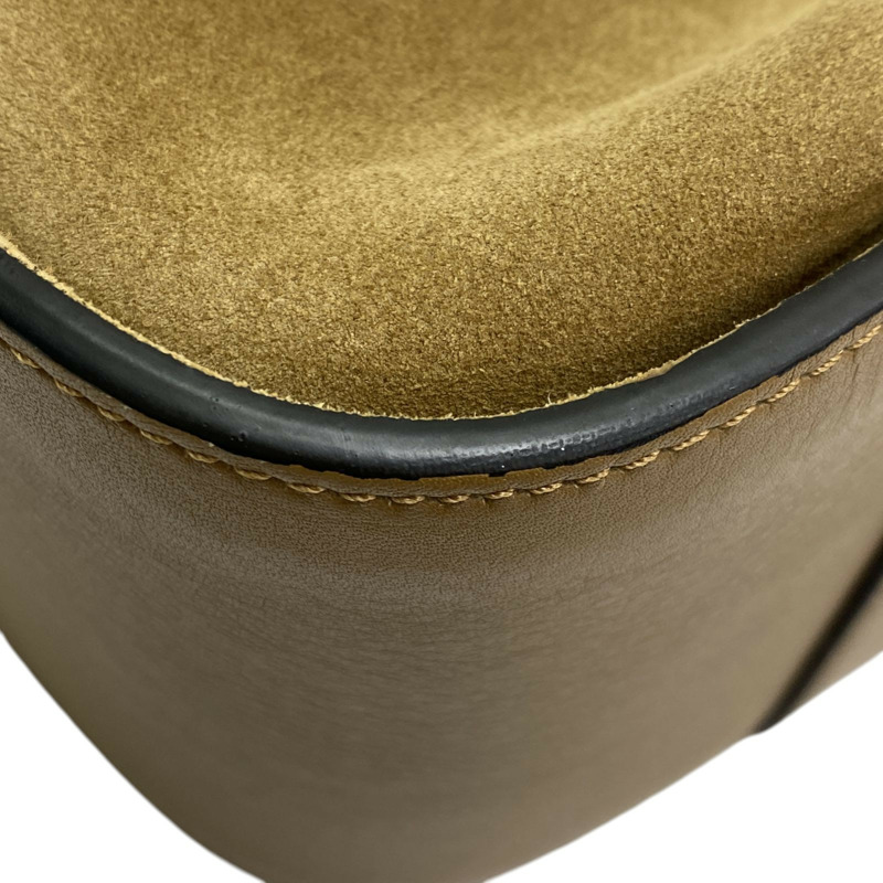 棕色 牛皮 絨面革 Hammock Tote Bag 肩背包【LOEWE 羅威】 A538H02X01-11