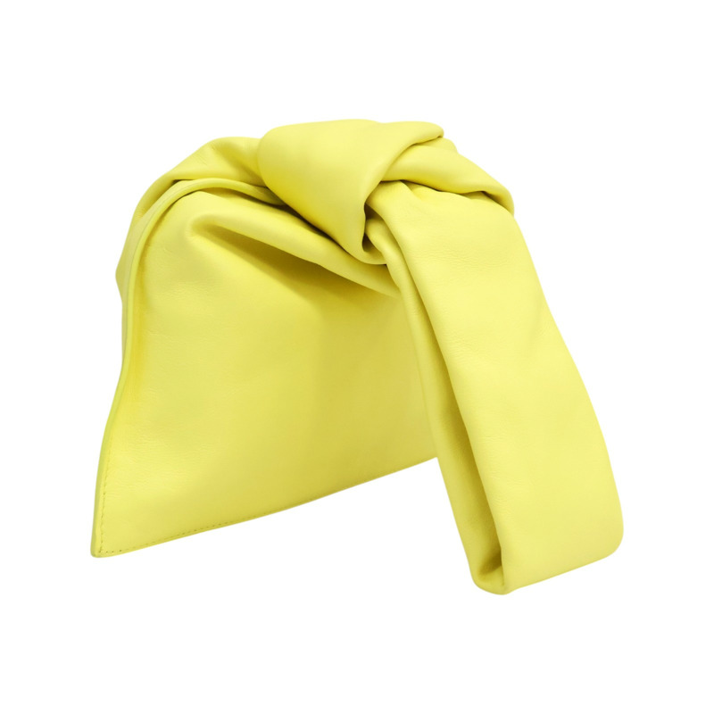 黃色羊皮 Mini The Twist 手拿包 652001VCP40【BOTTEGA VENETA BV 寶緹嘉】 652001VCP40-1