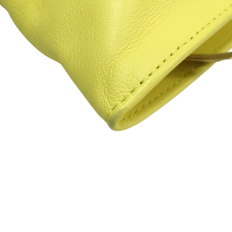 黃色羊皮 Mini The Twist 手拿包 652001VCP40【BOTTEGA VENETA BV 寶緹嘉】 652001VCP40-10