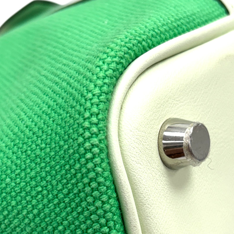 綠色 VERT COMICS Toile 帆布 Swift Picotin Lock Cargo PM 手提包 B刻 【HERMES 愛馬仕】-8