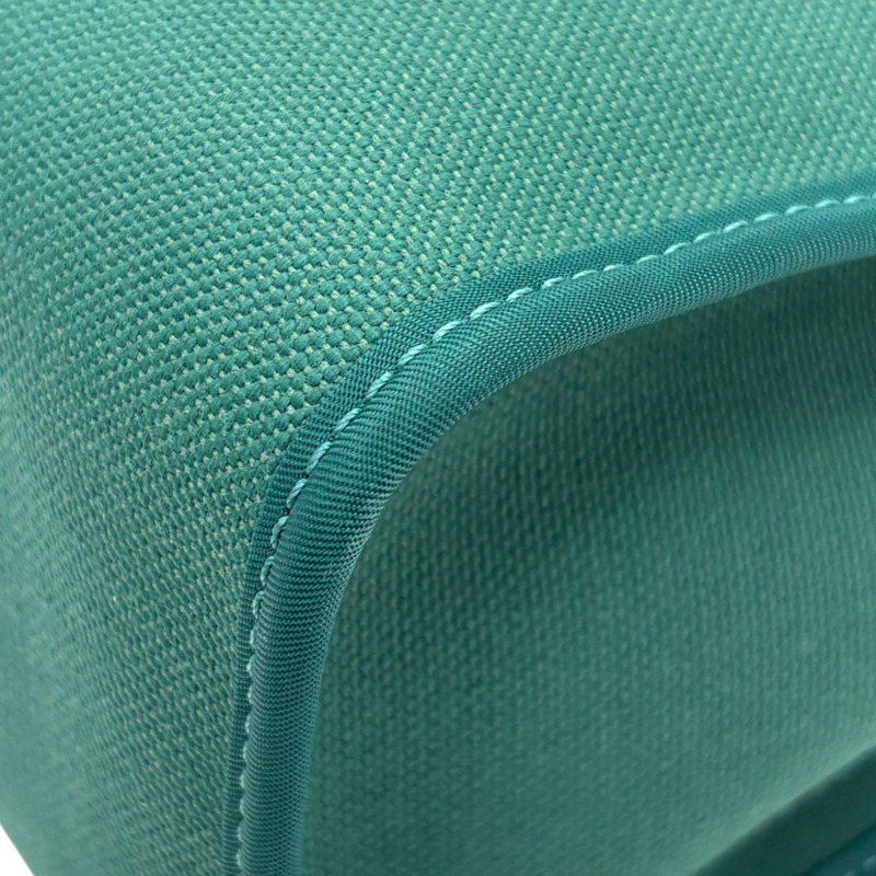 綠色 VERT VERONE Toile calf 帆布 Herbag Zip 31 肩背包 A刻 銀和 【HERMES 愛馬仕】 H079092CC-9