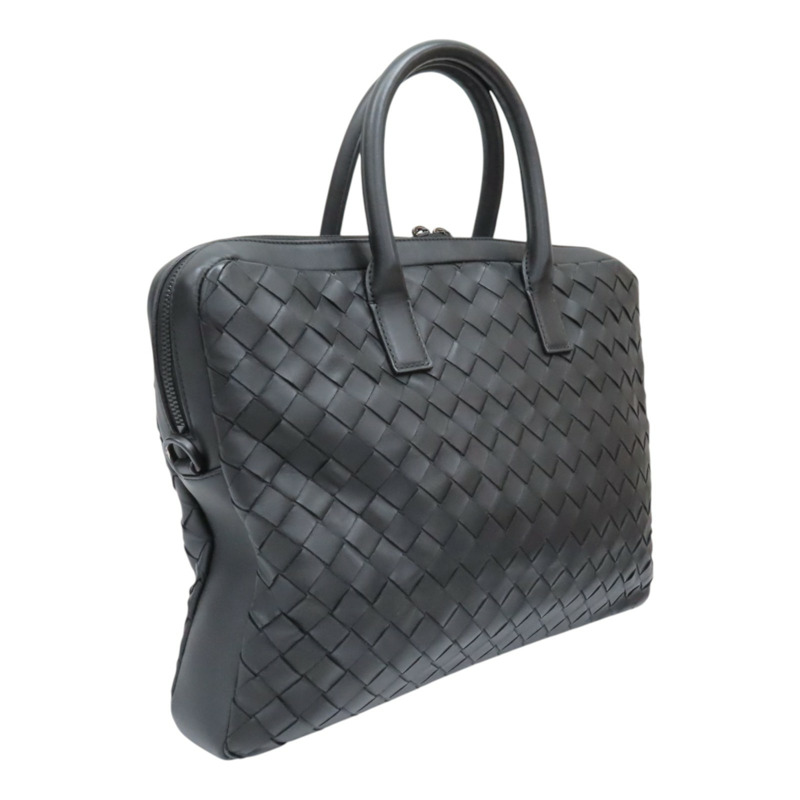 黑色 編織羊皮 公事包 兩用包【BOTTEGA VENETA BV 寶緹嘉】 601065-1