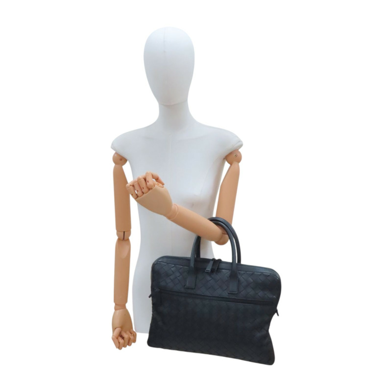 黑色 編織羊皮 公事包 兩用包【BOTTEGA VENETA BV 寶緹嘉】 601065-8