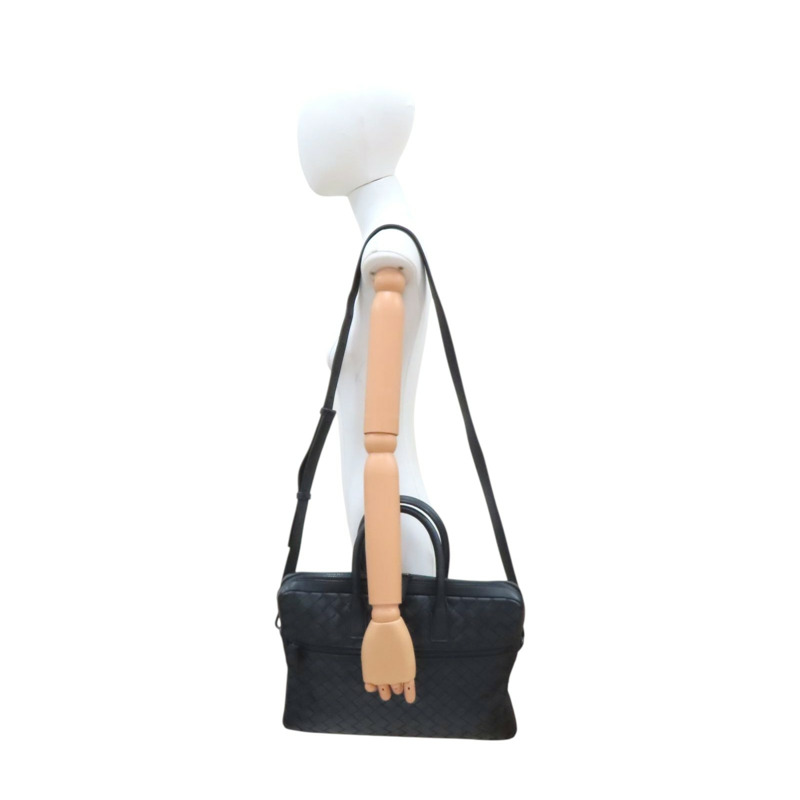 黑色 編織羊皮 公事包 兩用包【BOTTEGA VENETA BV 寶緹嘉】 601065-9