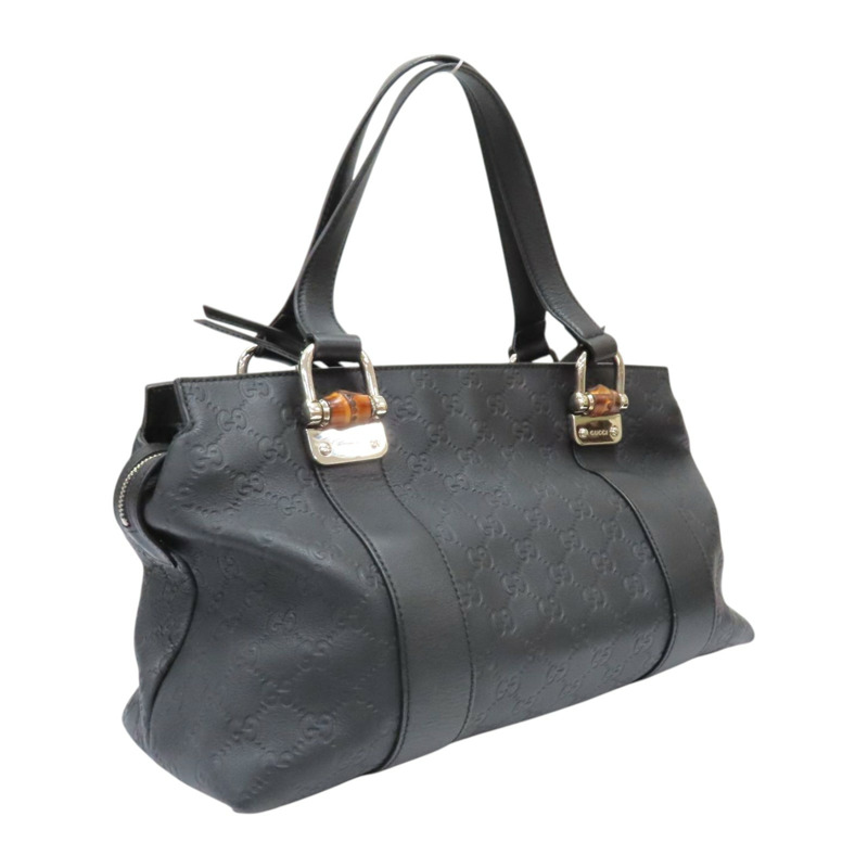 黑色 牛皮 Guccissima Bamboo 兩用包【GUCCI 古馳】 355772-1