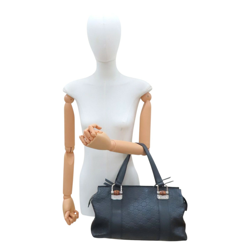 黑色 牛皮 Guccissima Bamboo 兩用包【GUCCI 古馳】 355772-9