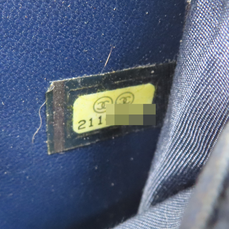 藍色 羊皮 Boy 拉鍊中夾 銀釦 (無卡)【CHANEL 香奈兒】-6