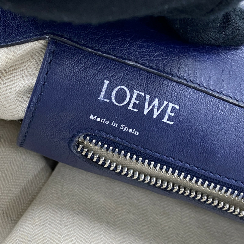 藍色 牛皮 East West 托特包 肩背包【LOEWE 羅威】 308.20.K84-3