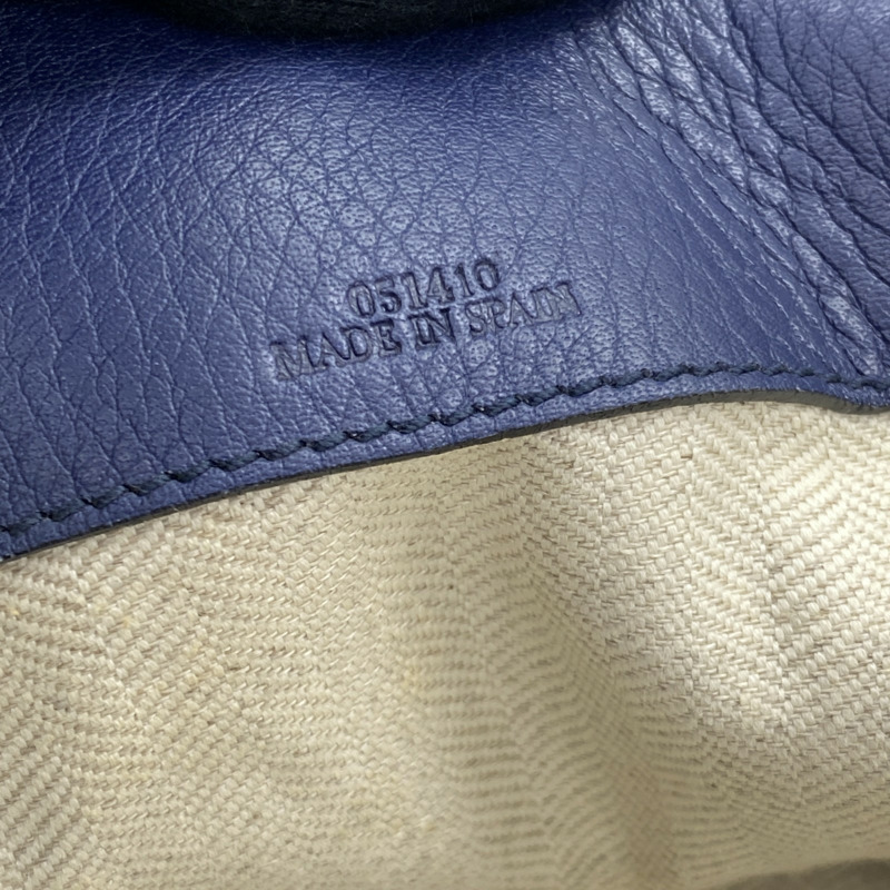 藍色 牛皮 East West 托特包 肩背包【LOEWE 羅威】 308.20.K84-4