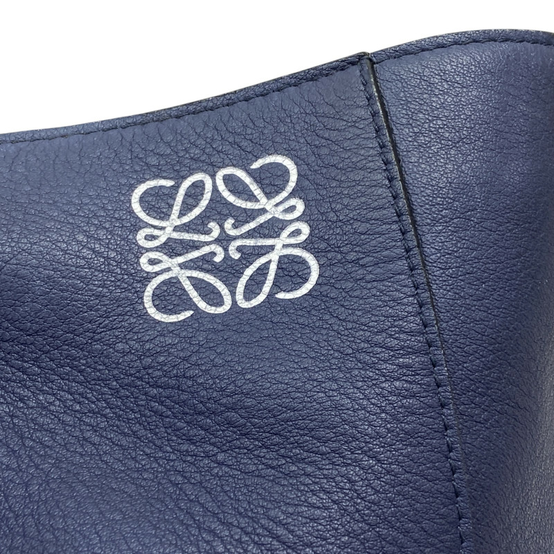 藍色 牛皮 East West 托特包 肩背包【LOEWE 羅威】 308.20.K84-5