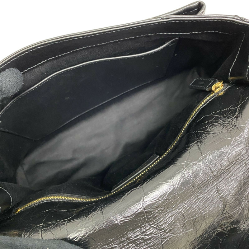 黑色 牛皮 NIKI 復古 中型 肩背包【SAINT LAURENT YSL 聖羅蘭】 6331840-4