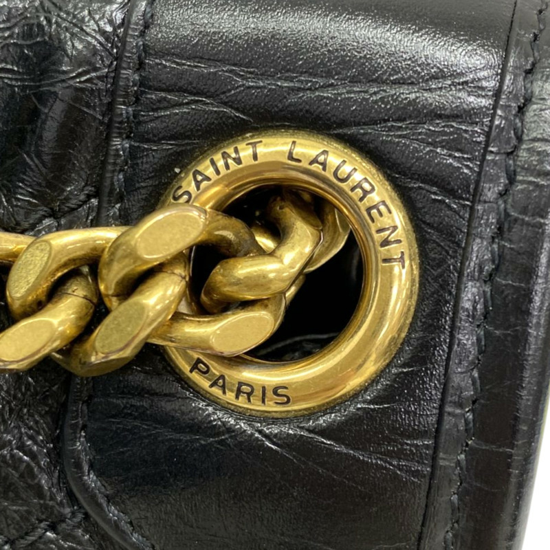 黑色 牛皮 NIKI 復古 中型 肩背包【SAINT LAURENT YSL 聖羅蘭】 6331840-10