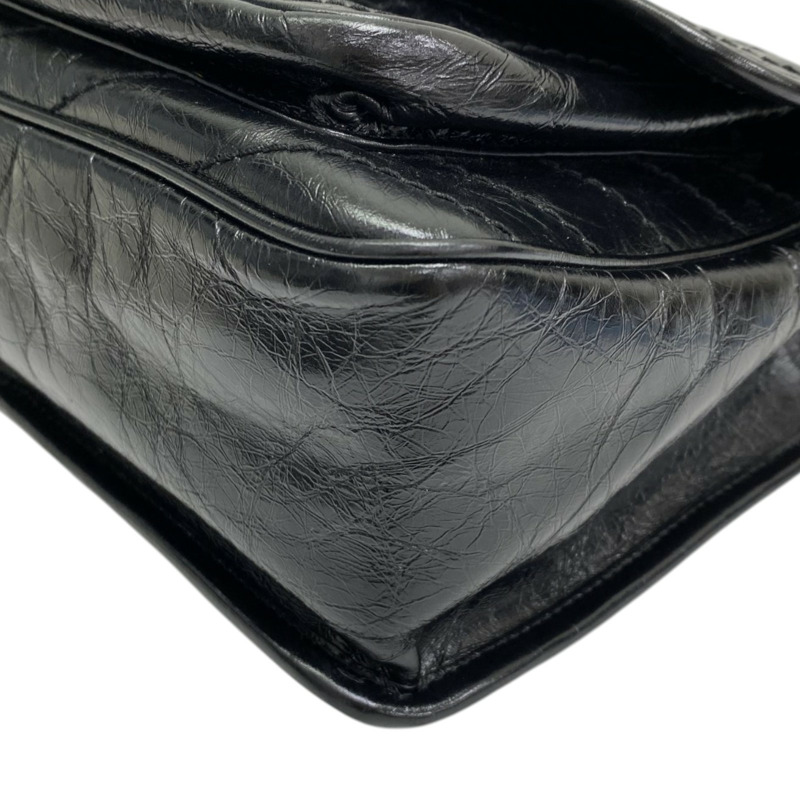 黑色 牛皮 NIKI 復古 中型 肩背包【SAINT LAURENT YSL 聖羅蘭】 6331840-13