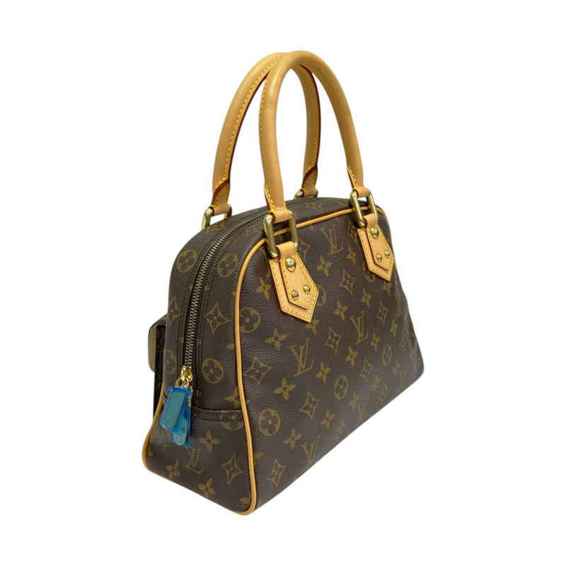 棕色 原花帆布 Manhattan PM 手提包 M40026【LOUIS VUITTON LV 路易威登】 M40026-1