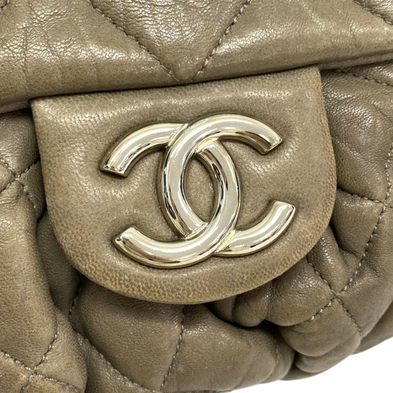 棕色 菱格紋 羊皮 Chain Around 肩背包 無卡【CHANEL 香奈兒】 A49889-5