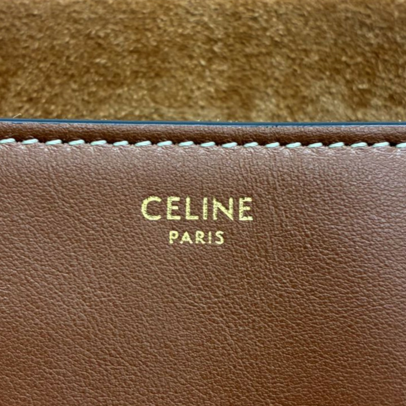棕色 牛皮 Medium 16 Soft 肩背包【CELINE 賽琳】 195543CR4.04LU-4