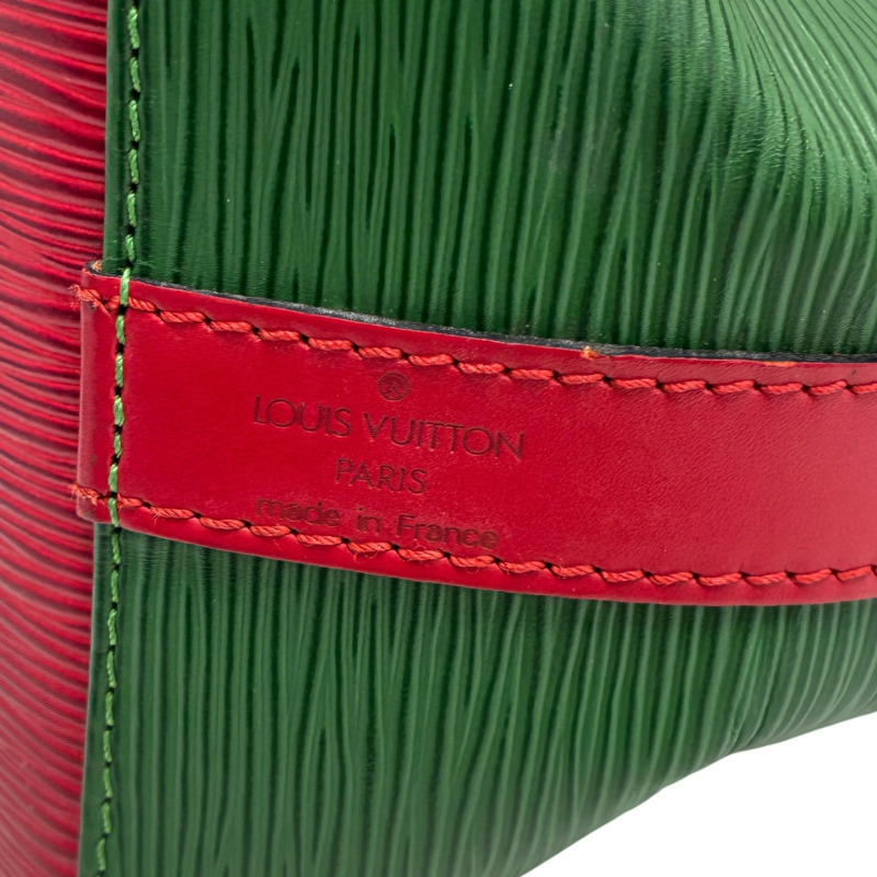 綠/紅色 EPI 水波紋 牛皮 Petit Noe 肩背包 M44147【LOUIS VUITTON LV 路易威登】 M44147-3