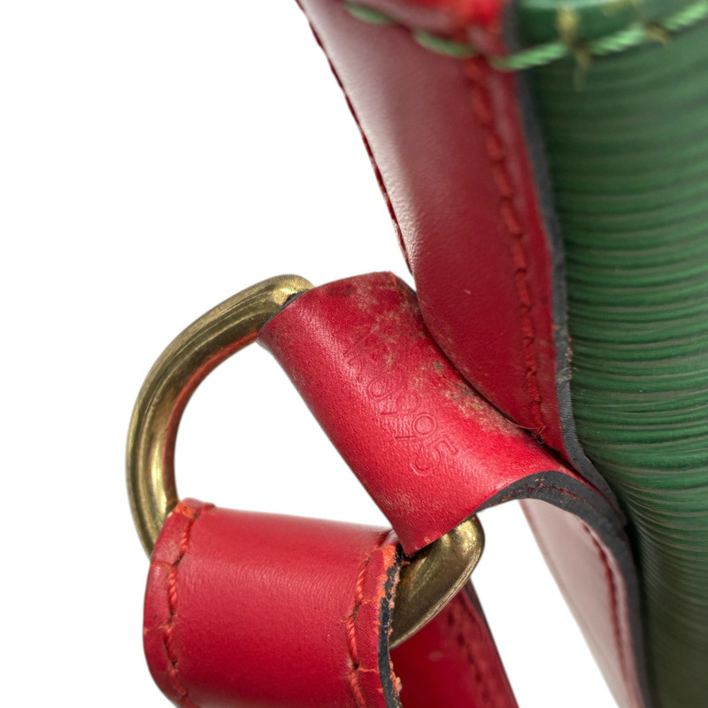 綠/紅色 EPI 水波紋 牛皮 Petit Noe 肩背包 M44147【LOUIS VUITTON LV 路易威登】 M44147-4