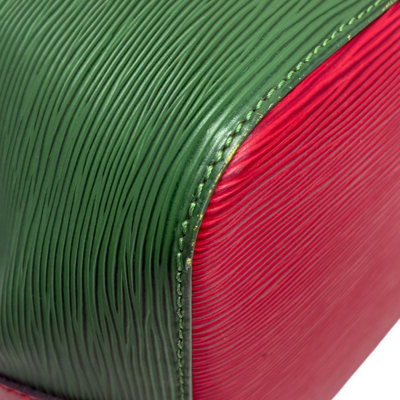 綠/紅色 EPI 水波紋 牛皮 Petit Noe 肩背包 M44147【LOUIS VUITTON LV 路易威登】 M44147-6