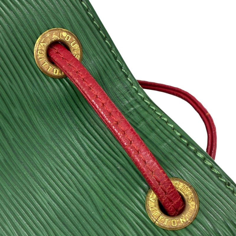 綠/紅色 EPI 水波紋 牛皮 Petit Noe 肩背包 M44147【LOUIS VUITTON LV 路易威登】 M44147-12