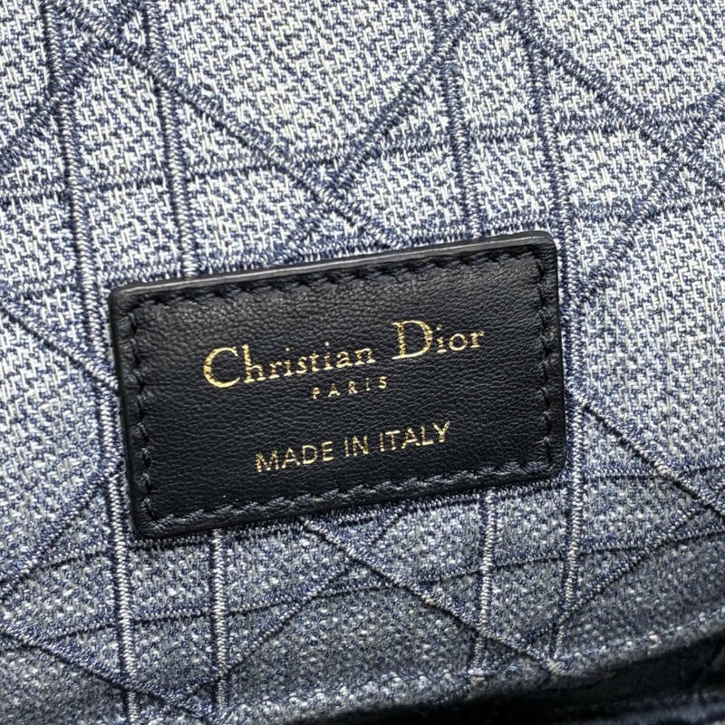 藍色 丹寧 Caro Small 肩背包【Dior 迪奧】-4