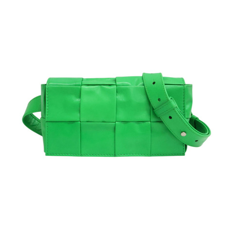 綠色牛皮 Cassette 腰包 651053【BOTTEGA VENETA BV 寶緹嘉】 651053