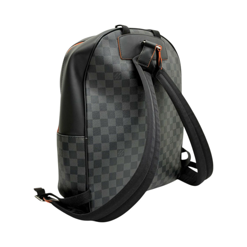 黑色 棋盤格帆布 Josh 雙肩包 後背包【LOUIS VUITTON LV 路易威登】 N42403-1