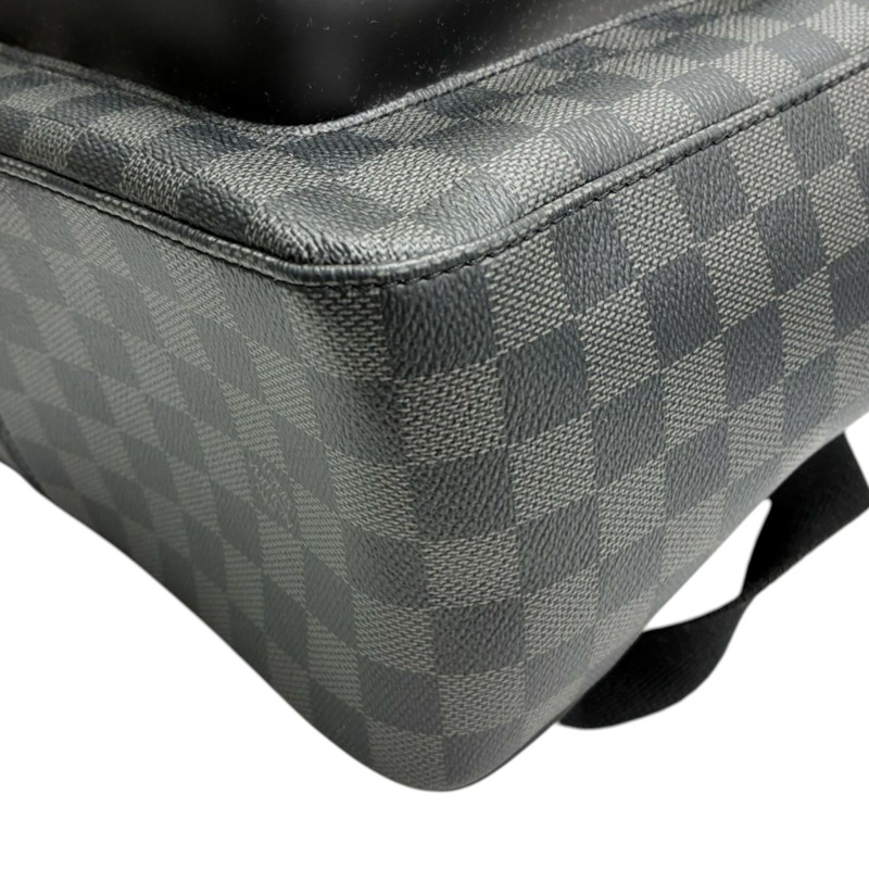 黑色 棋盤格帆布 Josh 雙肩包 後背包【LOUIS VUITTON LV 路易威登】 N42403-8