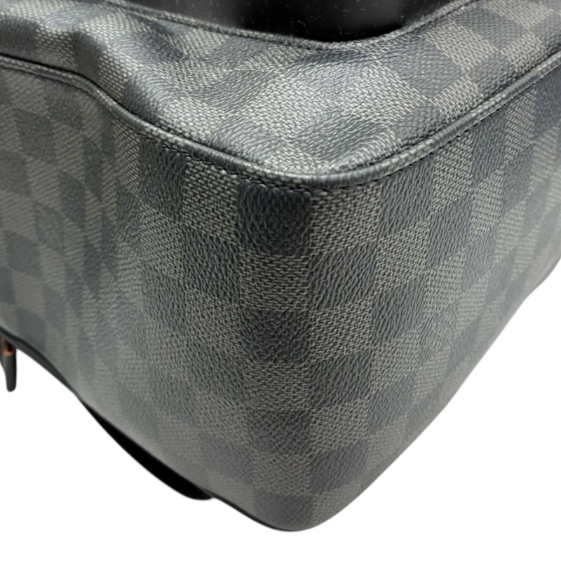 黑色 棋盤格帆布 Josh 雙肩包 後背包【LOUIS VUITTON LV 路易威登】 N42403-9