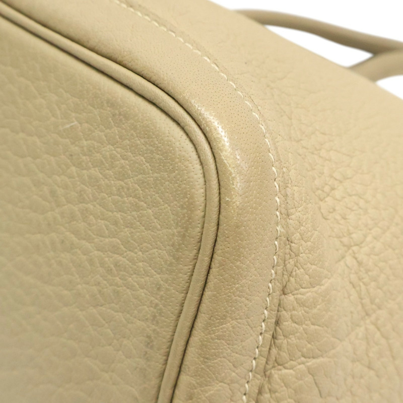 風衣灰色 Negonda牛皮 Garden Party 36 手提包 口L刻【HERMES 愛馬仕】-11