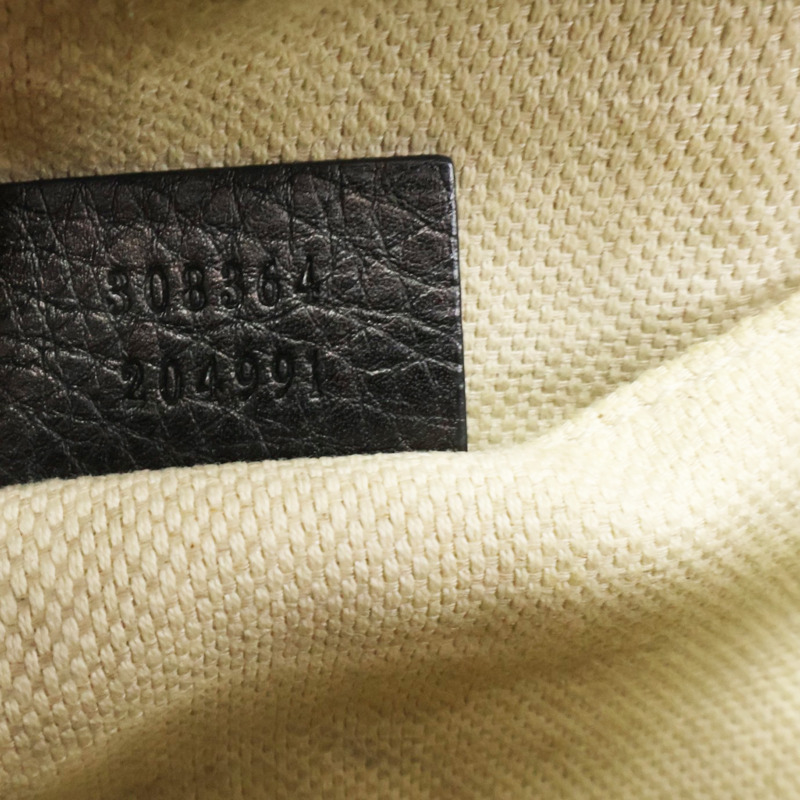 黑色 牛皮 相機包 肩背包【GUCCI 古馳】 308364-6