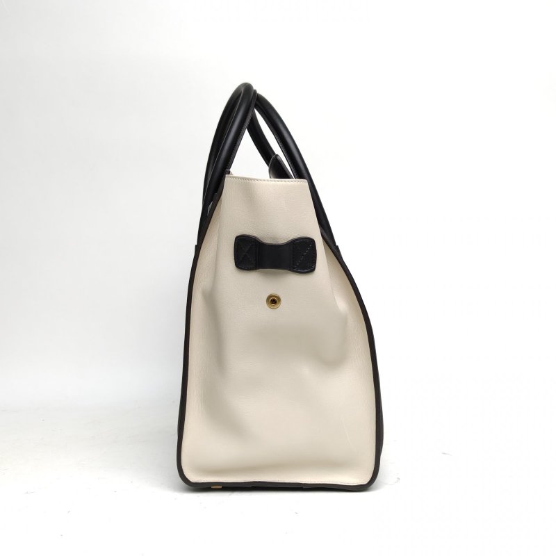 CELINE Luggage笑臉包Mini30拼色牛皮/蛇皮肩背包-1