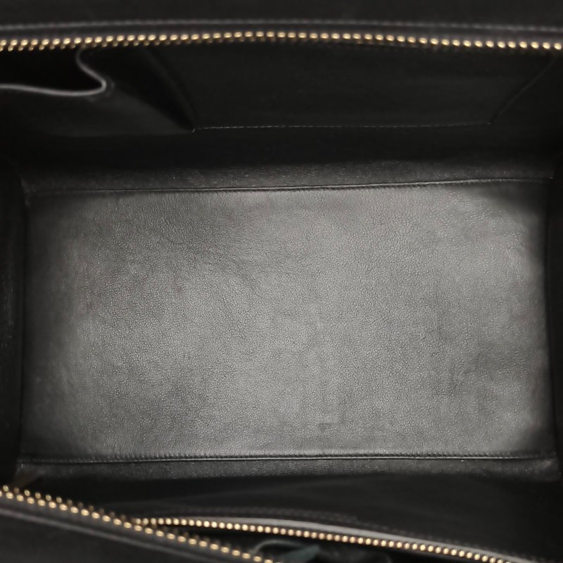 CELINE Luggage笑臉包Mini30拼色牛皮/蛇皮肩背包-4