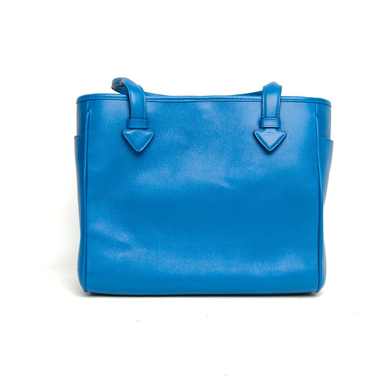 LOEWE 藍色牛皮手提包肩背包-2