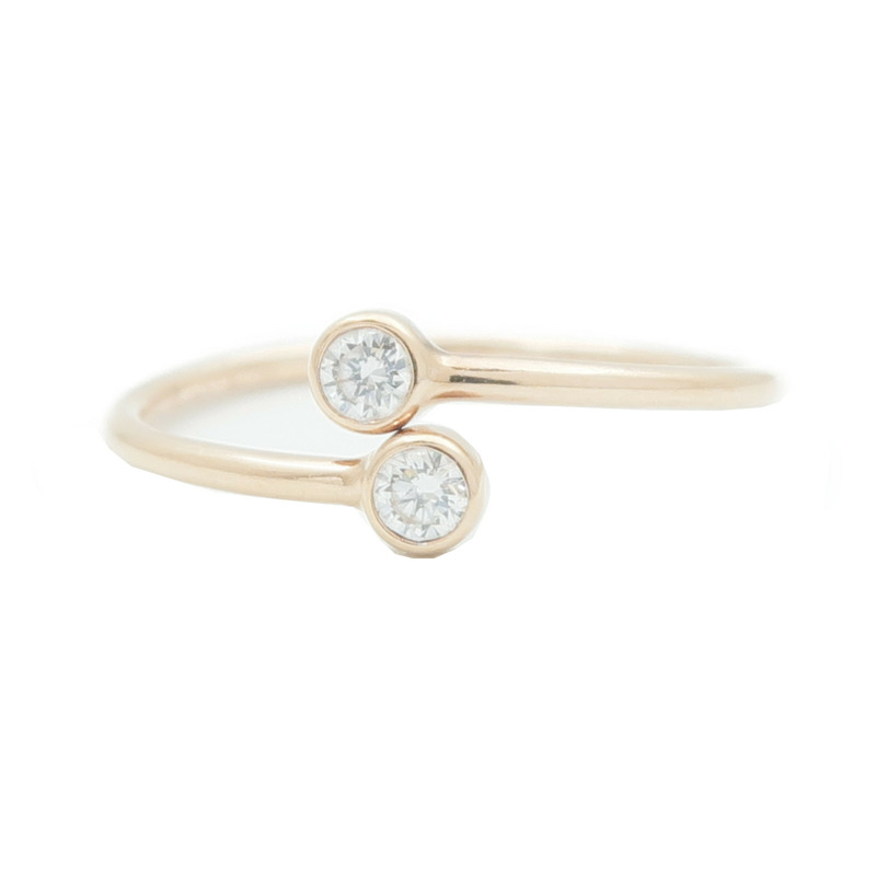 TIFFANY＆CO 18K玫瑰金Elsa Peretti Stacking Ring戒指-1