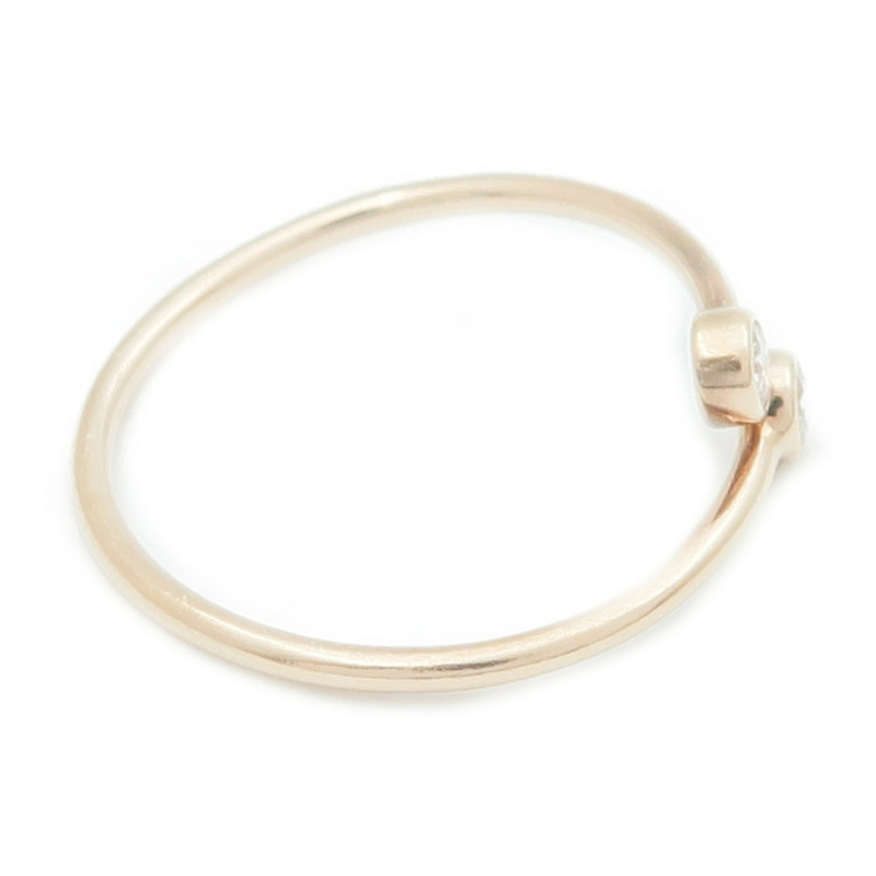 TIFFANY＆CO 18K玫瑰金Elsa Peretti Stacking Ring戒指-3