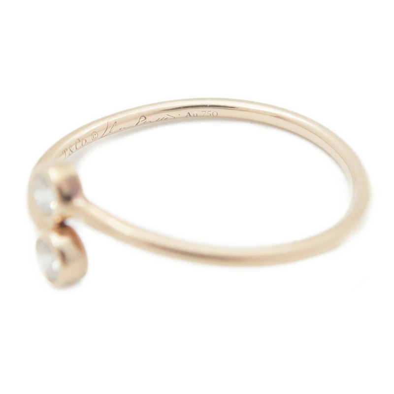 TIFFANY＆CO 18K玫瑰金Elsa Peretti Stacking Ring戒指-4