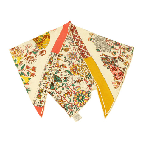 HERMES 羊毛/絲質Giant Triangle Scarf 208x99絲巾