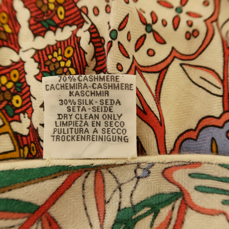 HERMES 羊毛/絲質Giant Triangle Scarf 208x99絲巾-8